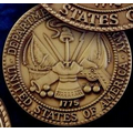 Army Military Seal Die-Struck Brass Coin